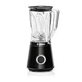 Bosch Standmixer VitaPower Serie 4 MMB6141B, hochwertige Edelstahl-Klingen, 1,5l Tritan-Mixbehälter, spülmaschinengeeignete Teile, 30.000 U/min, 1200 W, schwarz