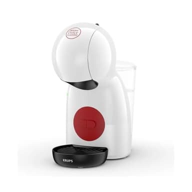 Krups Nescafé Dolce Gusto KP1A01 Piccolo XS kompakte Kaffee-Kapselmaschine | für heiße und kalte Getränke | 15 bar Pumpendruck | 0,8 Liter abnehmbarer Wassertank | weiß