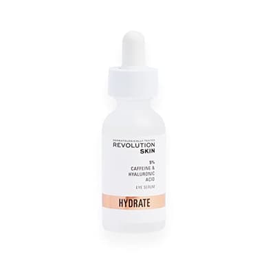 Revolution Skincare 5% Koffein & Hyaluronsäure unter den Augen, reduziert dunkle Augenringe & Schwellungen unter den Augen, vegan & grausam-frei, 30ml