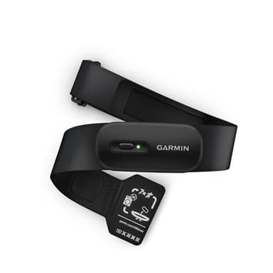 Garmin HRM 200 - Herzfrequenz-Brustgurt zur Messung präziser Herzfrequenz- und HFV-Daten, Batterielaufzeit von bis zu 1 Jahr, waschmaschinenfester Gurt, größenverstellbar, Größe M-XL