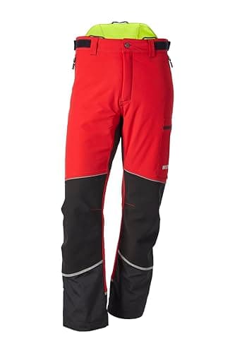 KOX Schnittschutzhose Stretch Elch 3.0 Rot/Gelb Größe 58