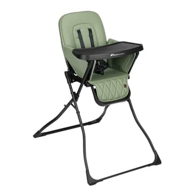 Bebeconfort Mallow, Hochstuhl Baby, 0–3 Jahre, 0–-15 kg, Hochstuhl klappbar, bequem gepolsterter Sitz, einfach zu reinigen, leicht (5,6 kg), schnell mit einer Hand zusammenklappbar, Mineral Green