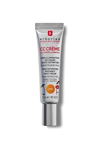 Erborian CC Cream - Getönte Gesichtscreme mit Centella Asiatica - Verbessert den Teint & Spendet Feuchtigkeit - mit LSF 25- Koreanische Pflege - Doré 15 ml