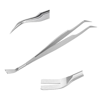 Nutabevr 2 in 1 Profi Edelstahl Zeckenzange, Problemlos Zecken jeder GrößeEntfernen, Zeckenentferner Zeckenpinzette und Zeckenhaken, Zuverlässige und einfache Anwendung, für Mensch, Hunde, Katzen