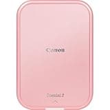 Canon Zoemini 2 Mini Fotodrucker mobil tragbar unterwegs Hosentasche (Fotodruck 5x7,6 cm, kabelllos, für Smartphone + Tablet, eingebauter Akku, App, Bluetooth) roségold [+ 10er Zink Druck-Set]