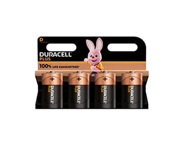 4X Duracell D Plus (1 Blister mit 4 Batterien) 4 Batterien (LR20/MN1300 TORCH/MONO)