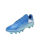 PUMA Unisex FUTURE 7 PLAY FG/AG Fußballschuhe, Hyperlink Blue-Mint White, 41 EU