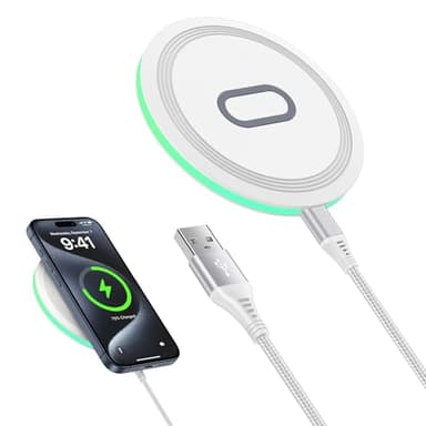 15W Google Pixel 9 ladestation, Schnelles Induktive Ladestation ladegerät für Google Pixel 9/8/7/6, iPhone 17/16/15, Samsung Galaxy S25 Ultra S24/S23/S22/S21, Handy Wireless Charger für Smartphones