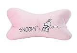 United Labels The Peanuts Snoopy Leseknochen - Nackenkissen Nackenrolle Lesekissen Kissen Stützkissen für Bücher und Tablets Rosa 40 x 20 cm