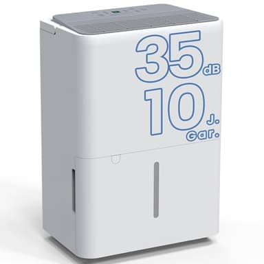 Newentor Luftentfeuchter Elektrisch 12L/Tag, Entfeuchter Elektrisch Keller 122m³/25m², Raumentfeuchter Elektrisch Leise 35dB, Mit 10 J. Gar., Ablaufschlauch, Abnehmbarem Filter, Timer