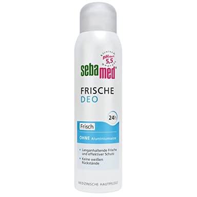 SEBAMED Frische Deo Aerosol Frisch, Deo ohne Aluminium, Deospray für Damen und Herren, zuverlässiger Schutz vor Körpergeruch, 24h-Effekt, medizinische Hautpflege, 150 ml