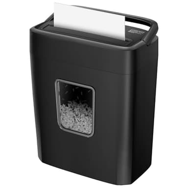 Bonsaii Aktenvernichter 8 Blatt, Papierschredder mit Sicherheitsstufe P-4, Kreuzschnitt 5 x 14 mm, Schredder für Zuhause und Büro, 16L Auffangbehälter, Start-Stopp-Funktion, Überhitzungsschutz, C261-C