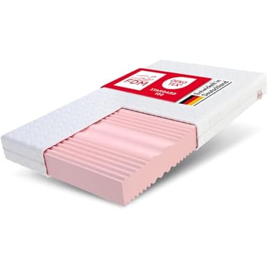 FDM Matratze 140x200 cm Härtegrad H3 H4 Höhe 20 cm Kaltschaummatratze Doppelseitige Rollmatratze HR-Schaum 7 Komfortzonen mit Hypoallergenem Waschbarem Jersey Bezug Oeko-Tex Verdura MAX Double