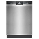 Siemens SN43ES22AE, iQ300 Smarter Geschirrspüler, Unterbau-Spülmaschine, 60 cm, Made in Germany, Besteckkorb, Automatische Türöffnung, Dreifach rackMatic, Besonders leise, varioSpeed, aquaStop