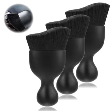 Quelcc 3 Stück Premium Auto Detailing Bürste Set, Weiche Borsten Bürsten für Innenreinigung, Kein Kratzer, Staubentferner für Armaturenbrett, Lüftungsdüsen & Zwischenräume