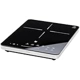 WMF Kult X Einzel- Induktionskochfeld mobil, Kochplatte bis 28 cm, Induktionskochplatte 1 Kochfeld, 8 Stufen, Topferkennung, Touch-Display, Glaskeramik, Timer-Funktion, 2100 W