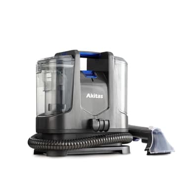 Akitas X6 Teppichreiniger Waschsauger, Polsterreiniger Gerät, Fleckenreiniger für Sofa, Teppich, Treppen, Auto & Haustiere, 400W, 70dB, Kompakt & Tragbar, Grau