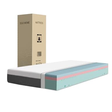 EGO Home Matratze 140x200 cm | 23 cm Höhe, Weich | Ergonomische 7-Zonen Hochwertige Kaltschaummatratze für Komfort & Rückenstütze | Klimaregulierend mit waschbarem Bezug | Öko-Tex Zertifiziert