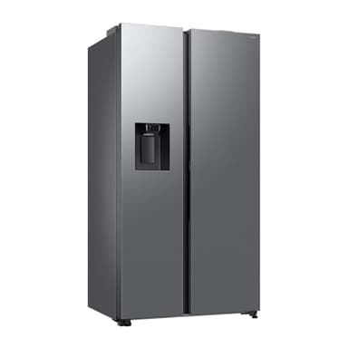 Samsung RS80F67KCTEF Side-by-Side Kühl-Gefrierkombination, AI Kühlschrank mit Gefrierfach, 178 cm, 634 l, Eis-/Wasserspender mit Tank, AI Energy Mode & Voice Control, Twin Cooling+, Edelstahl