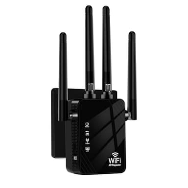 Aenxwa WLAN-Extender-Signalverstärker für bis zu 6.000 m² und 60 Geräte, WLAN Verstärker mit großer Reichweite und Ethernet-Anschluss, Zugangspunkt, 1-Tasten-Einrichtung