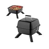 TZS First Austria 2in1 Elektrogrill Kugelgrill - extrem stabiler & kompakter BBQ Hybrid Elektrogrill für Balkon | 2000 Watt | Elektrisch oder Holzkohle | einfache Montage & Reinigung