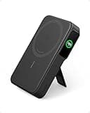 Anker MagGo Power Bank, Qi2-zertifiziertes 15W schnelles MagSafe-kompatibles mobiles Ladegerät, 10.000mAh Akku, Smartes Display & klappbarer Ständer, Für iPhone 15/14/13/12, Inkl. USB-C Kabel