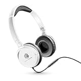 Music Sound | Bügelkopfhörer mit Kabel Over Ear Basic | On-Ear-Kopfhörer Faltbarer Kopfbügel mit 1,2 m Anti-Tangle-Kabel und integriertem Mikrofon - 3,5-mm-Klinkenanschluss – Farbe Weiß