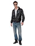 Smiffys Bomberjacke Top Gun, Braun, mit Motiven