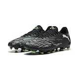 PUMA Unisex Future 8 Play FG/AG Fussballschuh, Black Silver-Fluo Green, 43 EU