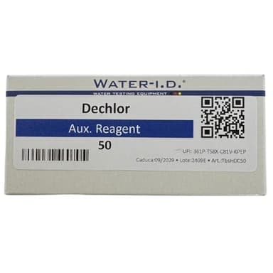 Dechlor Tabletten-Reagenz für PoolLab 2.0 – Reagenz zur Messung von Harnstoff und Zink (in chloriertem Wasser) (0,00–1,00 mg/l (ppm)) – Haltbarkeit: 2 Jahre – 50 Tabletten (TbsHDC50)