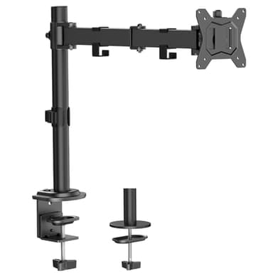 HUANUO Monitor Halterung für 13-32 Zoll Bildschirme, Monitor Halterung 1 Monitor Höhenverstellung Neig- Schwenkbar und Dreht, 2 Montageoptionen, VESA 75 & 100 mm