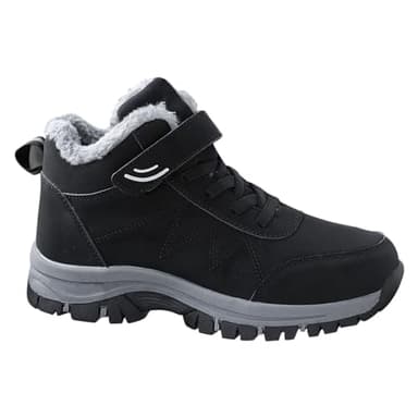 Generisch Herren Winterschuhe Warm Gefüttert rutschfest Schneestiefel Ergonomischer & Winterstiefel Unisex Wasserdicht Wanderschuhe High Top Sportschuhe Outdoor Orthopädische Sneaker