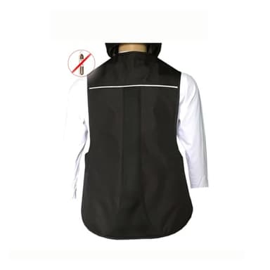 Motorrad-Airbagweste for Herren 18kg Kraft Löst Den Körperairbag Aus Airbag-Jacke for Senioren Unisex(Black,S)