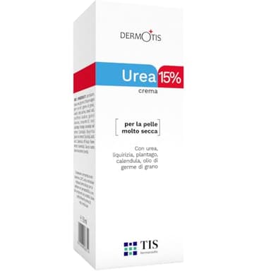 TIS Creme mit Urea 15% - Ekzeme, Keratose, Psoriasis, Hautausschläge, rissige, raue, trockene Haut | Wundheilung | Hände, Füße, Knie, Nägel | Milchsäure AHA, Weizenkeime