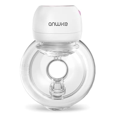 ANWIKE Milchpumpe Elektrisch Ultra-Leicht 193g - Schmerzfreie Handsfree Milchpumpe, 3 Modi 9 Stufen mit LED-Anzeige, Geringer Geräuschpegel, Freihändig Elektrische Milchpumpe mit 21/24mm Flanschen