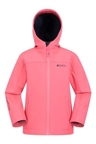 Mountain Warehouse Exodus wasserdichte Windjacke Softshell - leichte Regenjacke, atmungsaktive, wasserfeste Jacke für Kinder, 7-8 Jahre