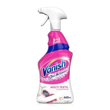 Vanish Oxi Action Multi-Textil Fleckenentfernerspray – 1 x 660 ml – Textilreiniger für Teppiche und Polster – Gegen Schmutz und Geruch nach Urin