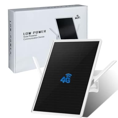 LCLCTEK® 4G LTE Router Solar Batterie Aussen mit SIM Karten,Kabellos 4G Mobiler WLAN Router Hotspot,WLAN 2.4GHz bis zu 150 Mbit/s,2 Externe Antennen,26000mAh Akku,Gilt für europäische Betreiber (18in)