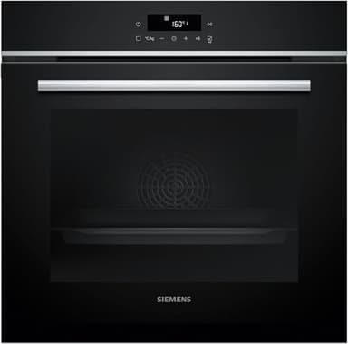 Siemens HB572ABS3, iQ300, Einbau-Backofen 60 x 60 cm, Air Fry, activeClean Pyrolyse Selbstreinigung, LED-Touchbedienung, 3D Heißluft, Schnellaufheizung, cookControl10 Automatikprogramme, Edelstahl