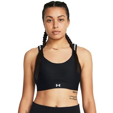 Under Armour Damen UA Infinity High Bra, atmungsaktiver Sport BH für hohe Belastungen beim Laufen, unterstützendes Sport Bustier mit Schaumstoffpolstern