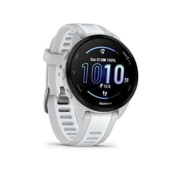 Garmin Forerunner 165 43mm - Lauf-Smartwatch, 1,2" AMOLED Touchscreen, bis zu 11 Tage Akkulaufzeit, 25+ Sport-Apps, Trainingsempfehlungen, Gesundheitsdaten, smarten Funktionen