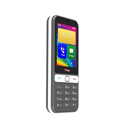 TTfone TT280 – Telefon 4G Dual SIM Single mit Android, 2,8 Zoll Touchscreen, Tastatur, 2 MP Kamera, USB-C – Handy entsperrt, einfach zu bedienen (mit USB-Kabel)