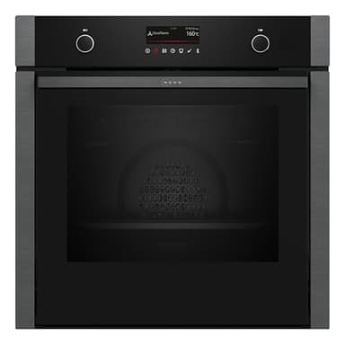 NEFF B6ACP7AG3, N 50, Einbau-Backofen mit Dampfunterstützung, Made in Germany, Slide and Hide, Air Fry, Pyrolyse mit Easy Clean, Kindersicherung, Circotherm, 60 x 60 cm, Graphite Grey