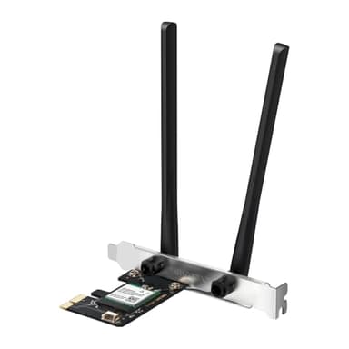 MERCUSYS MA80XE TP-Link WiFi 6 WLAN-Karte PCIe AX3000Mbps, Bluetooth 5.3, Dual-Band (5 GHz/2,4 GHz), Intel Wi-Fi 6E, WPA3, MU-MIMO, OFDMA, WLAN-Karte PC, Festplatte, Windows 11/10, Wi-FI 6 AX3000