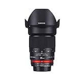 Samyang MF 35mm F1,4 Canon EF – Weitwinkel Objektiv Festbrennweite manueller Fokus, Foto Objektiv für Canon EF- Mount APS-C Kameras Canon EOS-1D X Mark III 6D Mark II 5D
