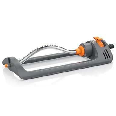 Brandson - Rasensprenger Viereckregner Rasensprinkler 3/4 Zoll - Garten Oszillations Regner – für gleichmäßige Flächenbewässerung – große Flächen bis zu 250 m² - Reichweite bis zu 14 m