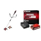 Einhell Akku-Sense AGILLO 18/200 Power X-Change (Li-Ion, 18V, 7500 min-1, Faden m. Tippautomatik/3-Zahn-Messer, Front-Motor, Bike-Handle, inkl. 4,0 Ah Akku und Ladegerät)