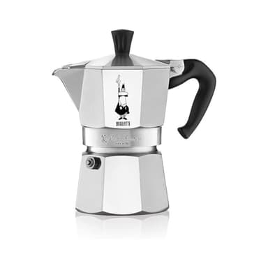 Bialetti Moka Kaffeemaschine zu 4 Tassen, Aluminium