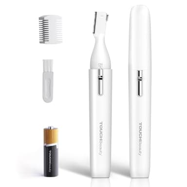 TOUCHBeauty Korrekturtrimmer für Körper und Gesicht- Professionelles Nasenhaartrimmer Präzisionstrimmer für die Entfernung von Augenbrauenhaaren, Nasen, Ohren,Gesichtsbehaarung AG-1658W(weiß)