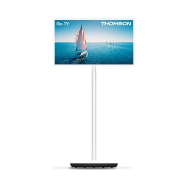 Thomson 32 Zoll (81 cm) Go TV, Tragbarer Android Fernseher – HD Ready (1366x768), Sprachsteuerung, Bluetooth 5.1, Wi-Fi, Hotspot-Funktion, Bis zu 4 Stunden Akkulaufzeit - 32HA4M44